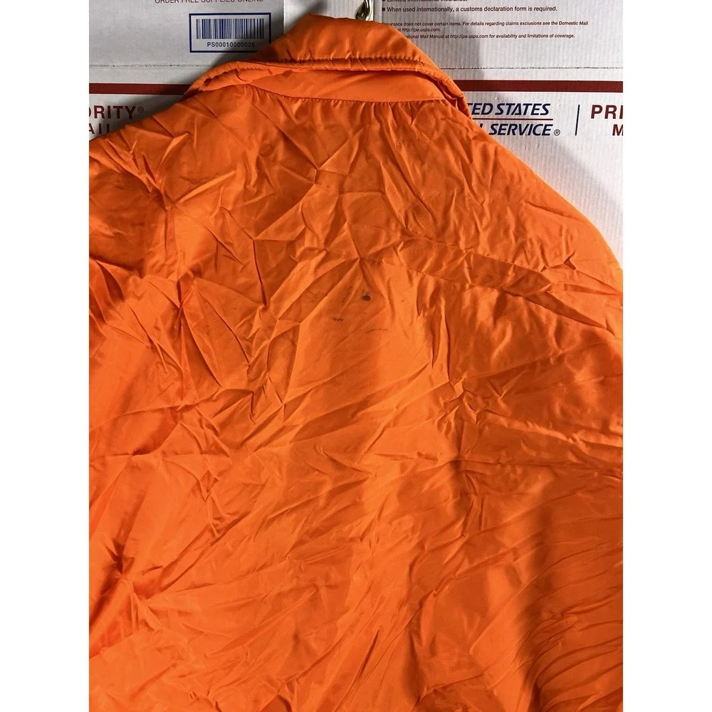 VTG‎ 70s 80s SUNKIST Soda Orange Lined Jacket XL Pla-Jac By Dunbrooke RARE